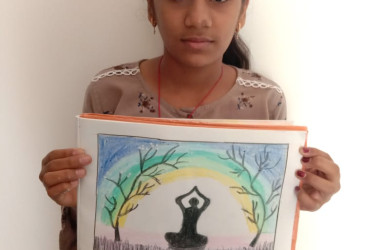 YOGA DAY DRAWING 2021